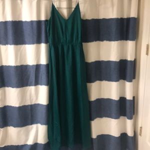 Beautiful emerald green maxi dress